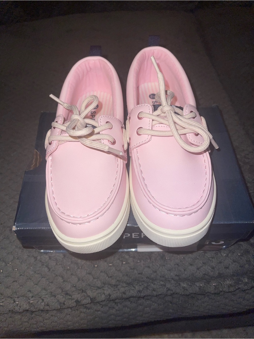Sperry Kids Pink Lace-Up Boat Sneakers